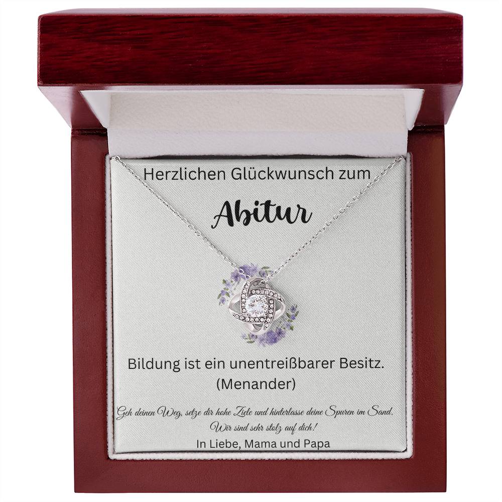 Bildung Ist Ein Unentreißbarer Besitz - Love Knot Necklace