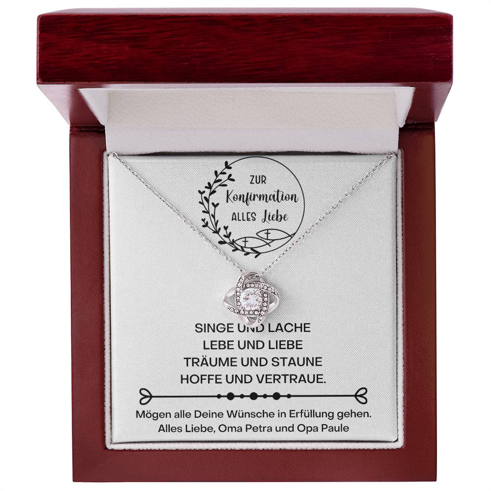 Konfirmation Kommunion Kette 2 - Love Knot Necklace