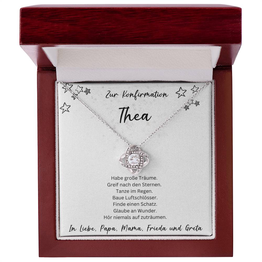 Zur Konfirmation | Habe Große Träume | Love Knot Necklace