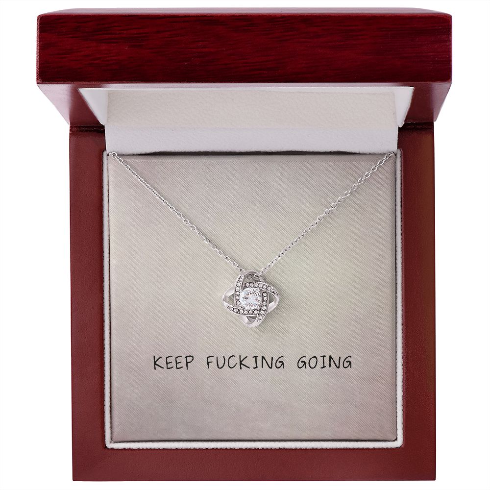Keep Going - Love Knot Necklace