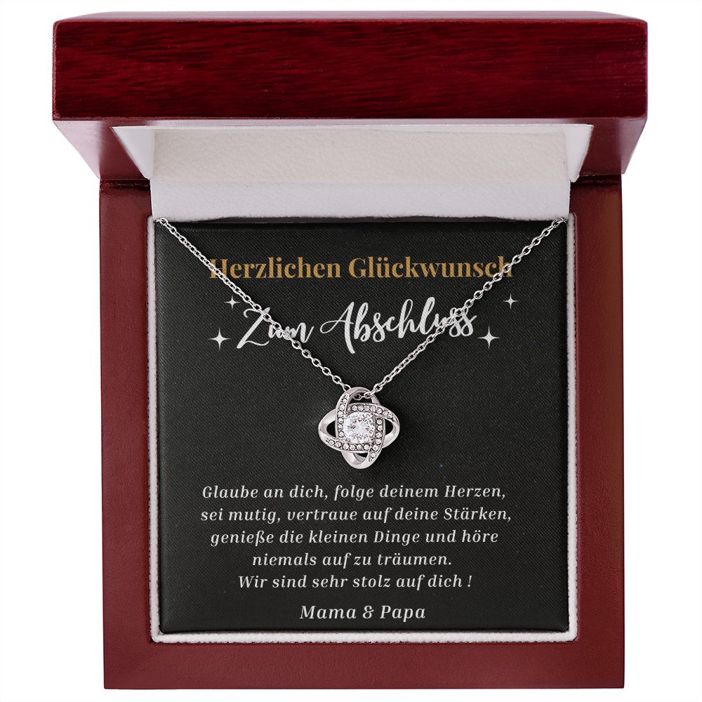 Herzlichen Glückwunsch Zum Abschluss - Love Knot Necklace