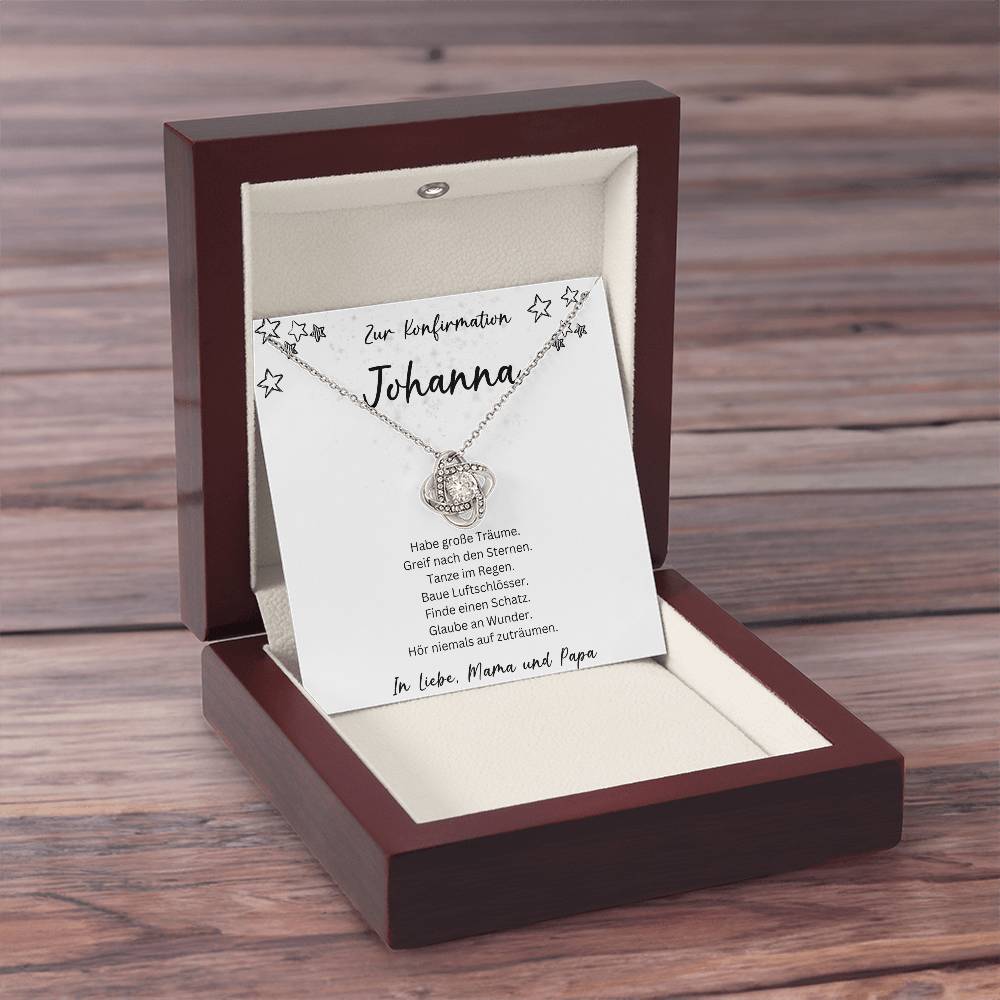 Konfirmation Kommunion Kette 1 - Love Knot Necklace
