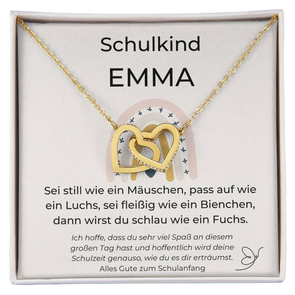 Schulkind - Schlau Wie Ein Fuchs - Interlocking Hearts Necklace