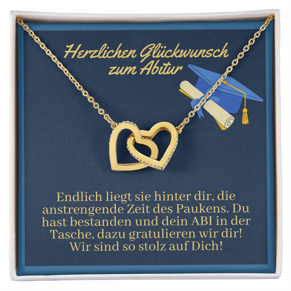 Wir Sind So Stolz Auf Dich - Interlocking Hearts Necklace