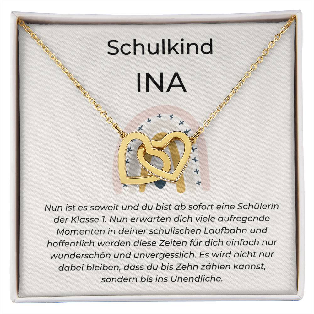 Schulkind - Nun Erwarten Dich Viele Aufregende Momenten - Interlocking Hearts Necklace