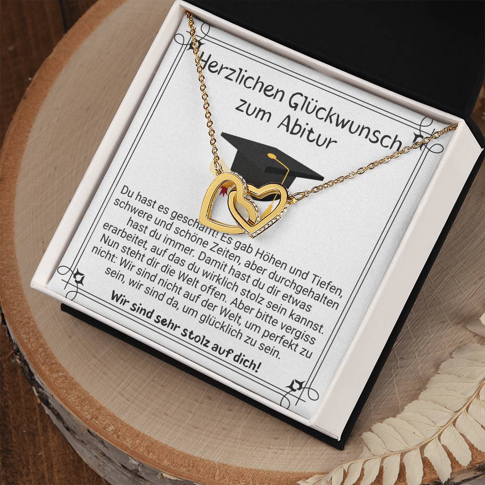 Damit Hast Du Dir Etwas Erarbeitet Auf Das Du Wirklich Stolz Sein Kannst - Interlocking Hearts Necklace