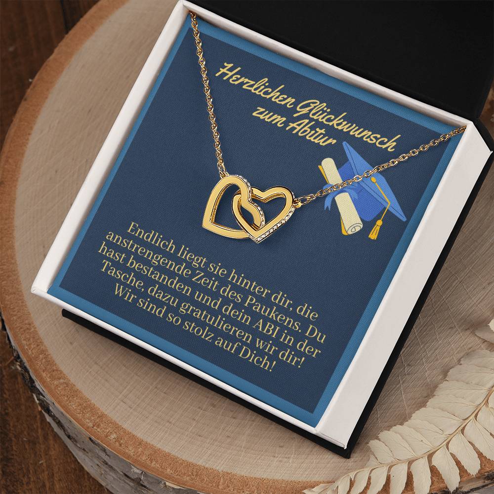 Wir Sind So Stolz Auf Dich - Interlocking Hearts Necklace
