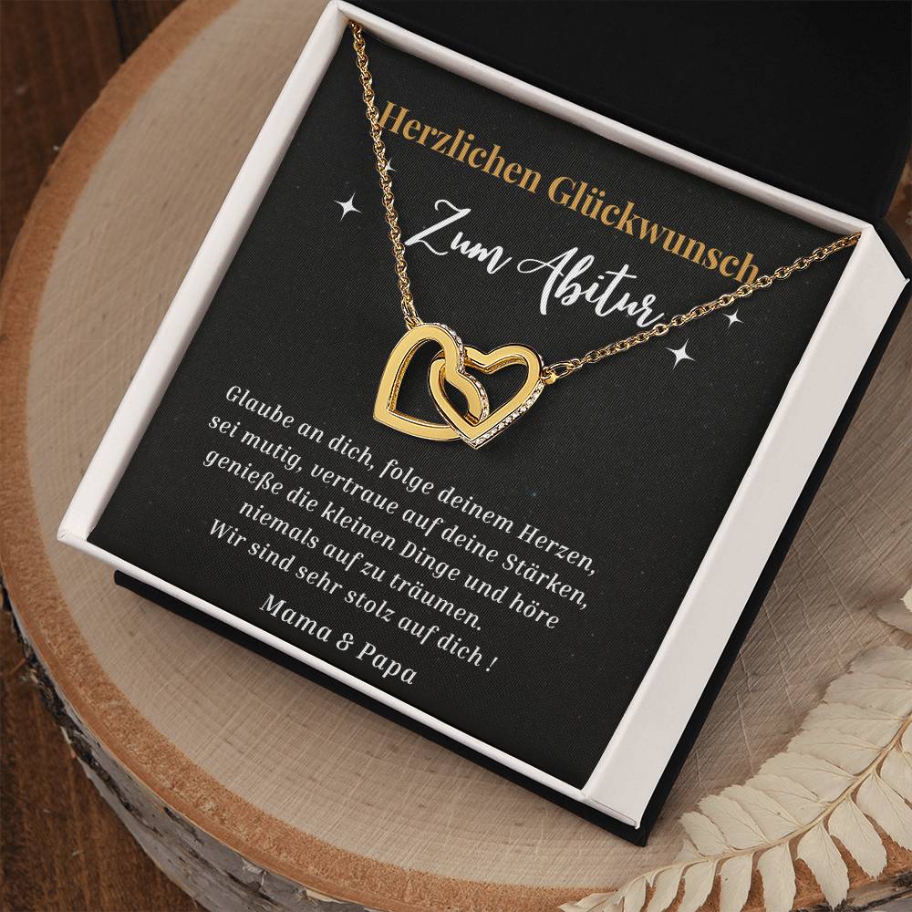 Zum Abitur - Interlocking Hearts Necklace