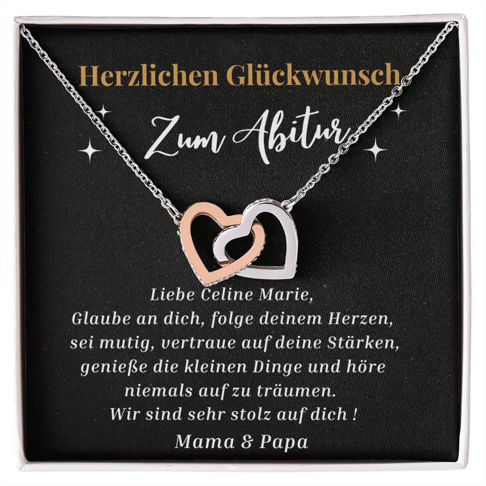 Zum Abitur - Interlocking Heart Necklace