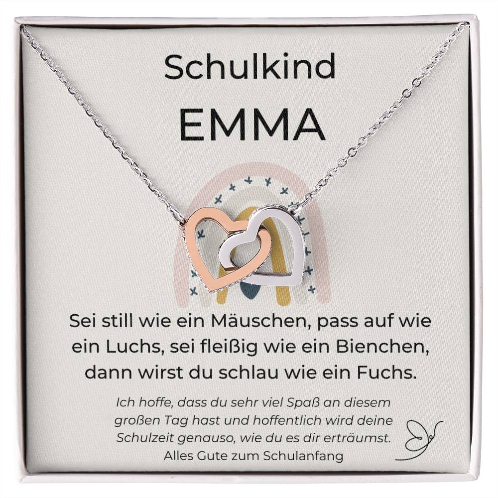 Schulkind - Schlau Wie Ein Fuchs - Interlocking Hearts Necklace