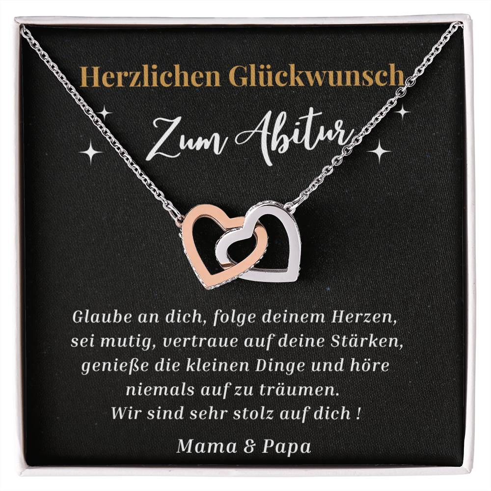 Zum Abitur - Interlocking Hearts Necklace
