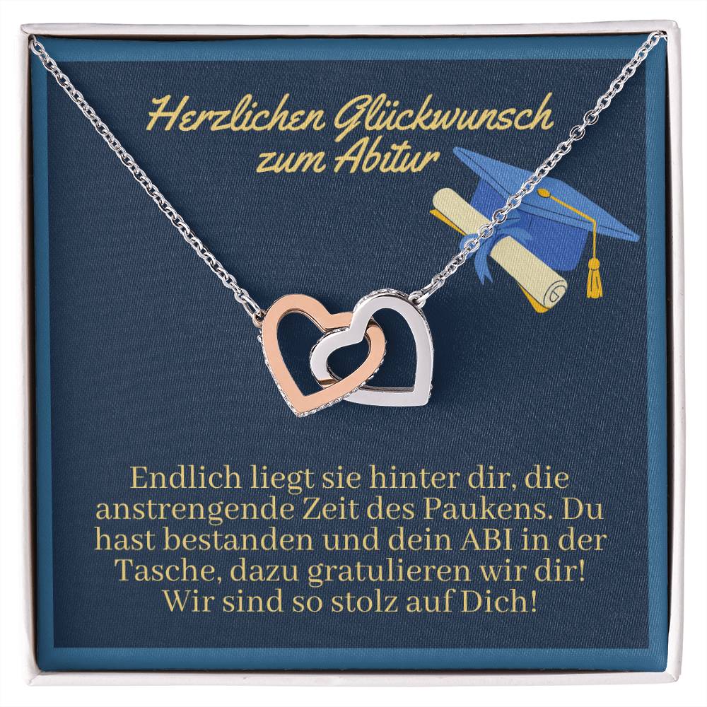 Wir Sind So Stolz Auf Dich - Interlocking Hearts Necklace