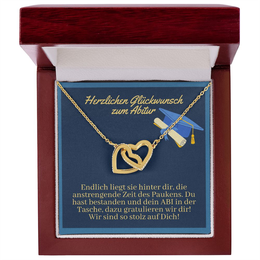 Wir Sind So Stolz Auf Dich - Interlocking Hearts Necklace