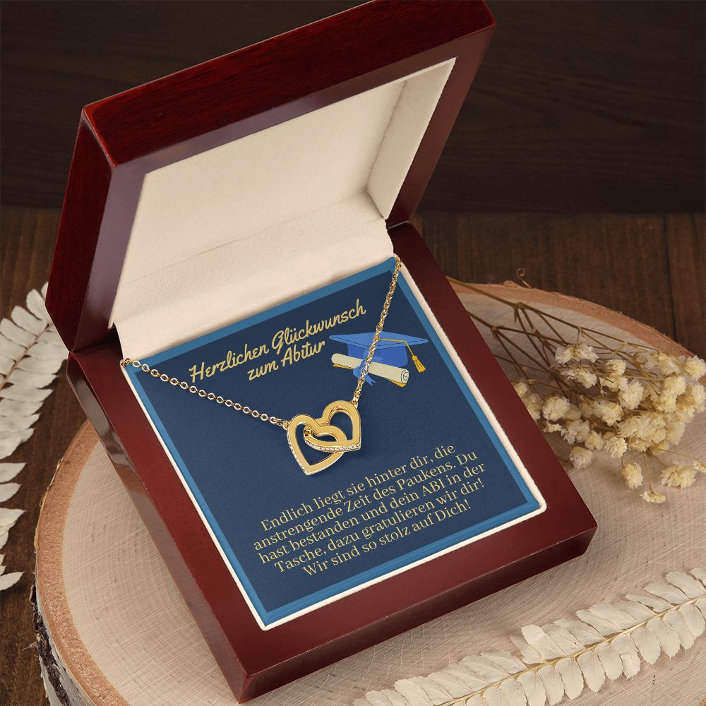 Wir Sind So Stolz Auf Dich - Interlocking Hearts Necklace