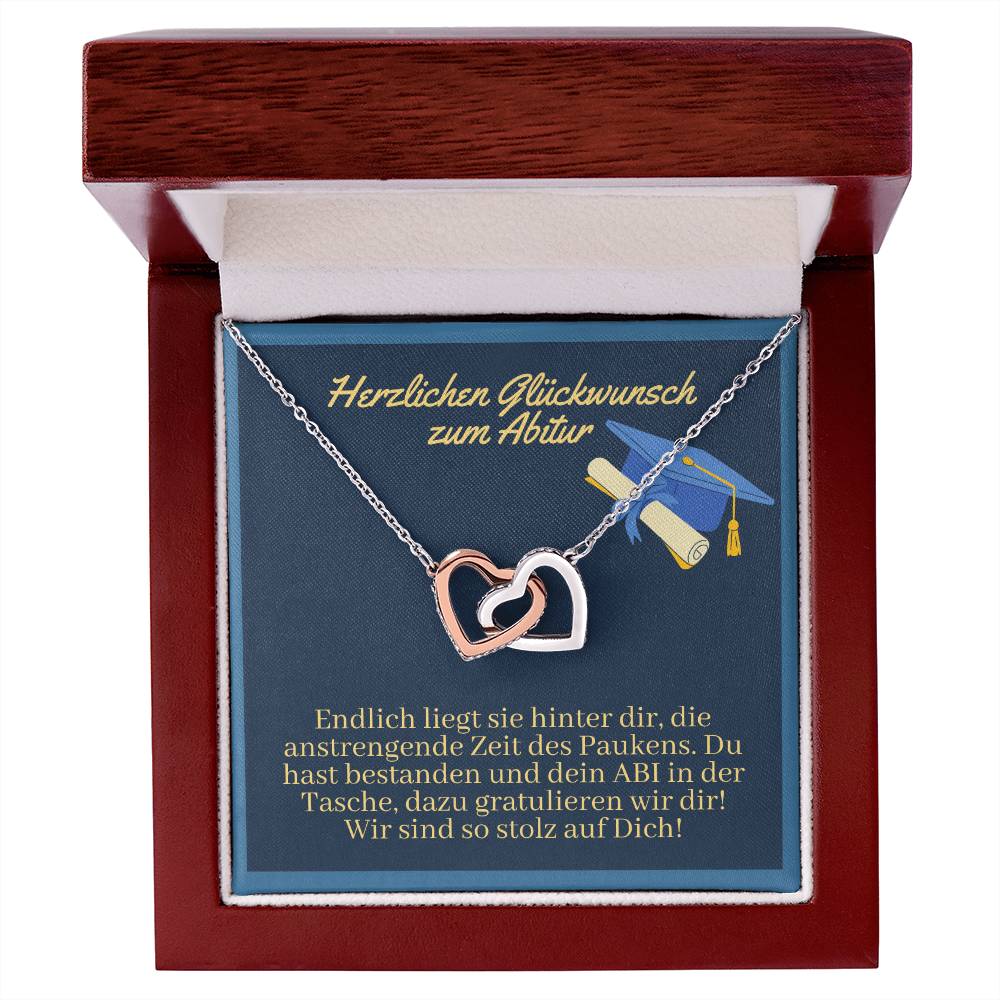 Wir Sind So Stolz Auf Dich - Interlocking Hearts Necklace