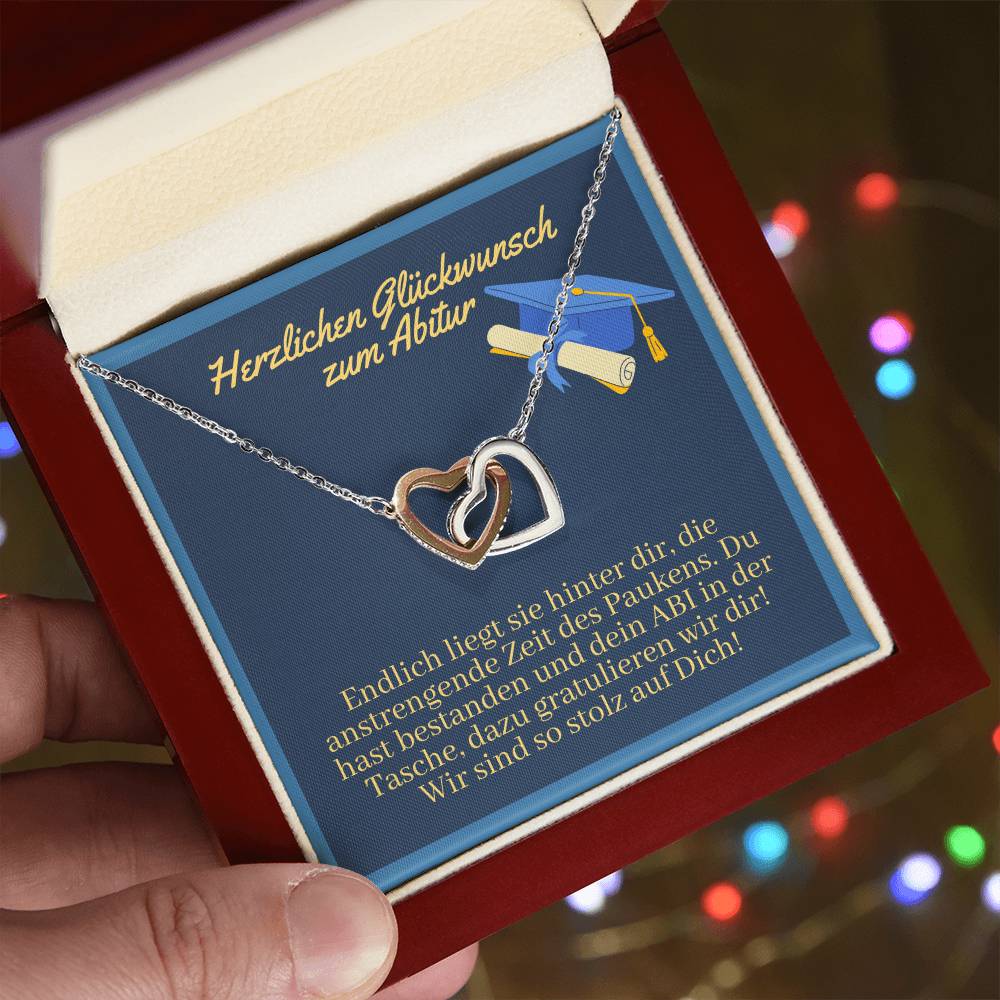 Wir Sind So Stolz Auf Dich - Interlocking Hearts Necklace