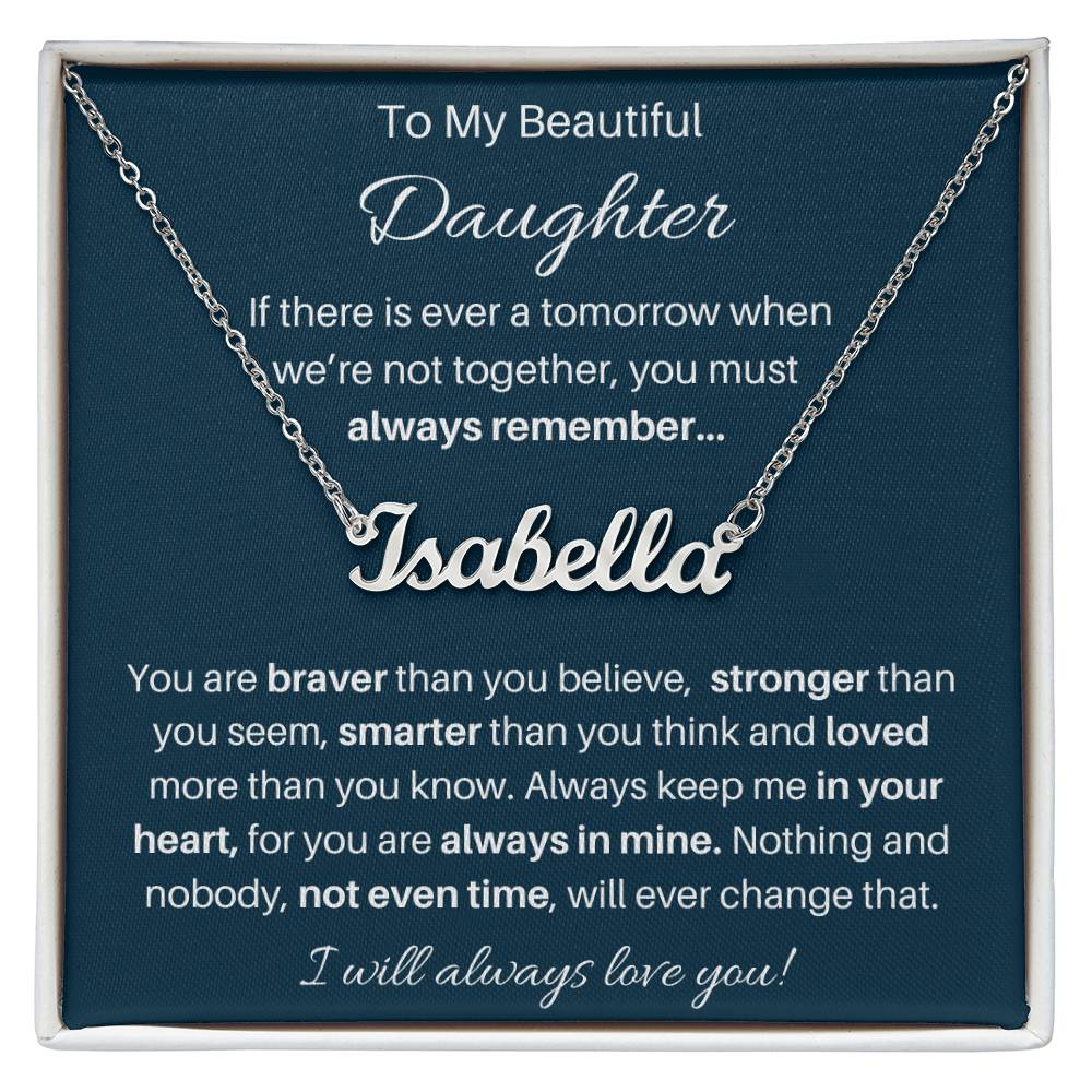Personalized Silver & Gold Jewelry Gift from Mom or Dad