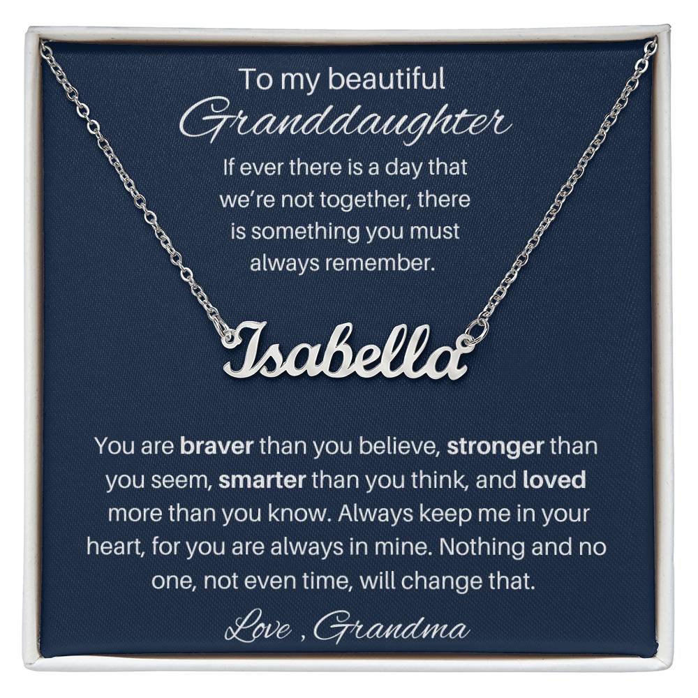Granddaughter Personalized Necklace Gift 1