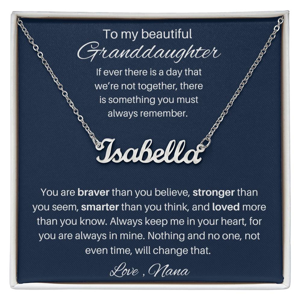 Granddaughter Personalized Necklace Gift 2