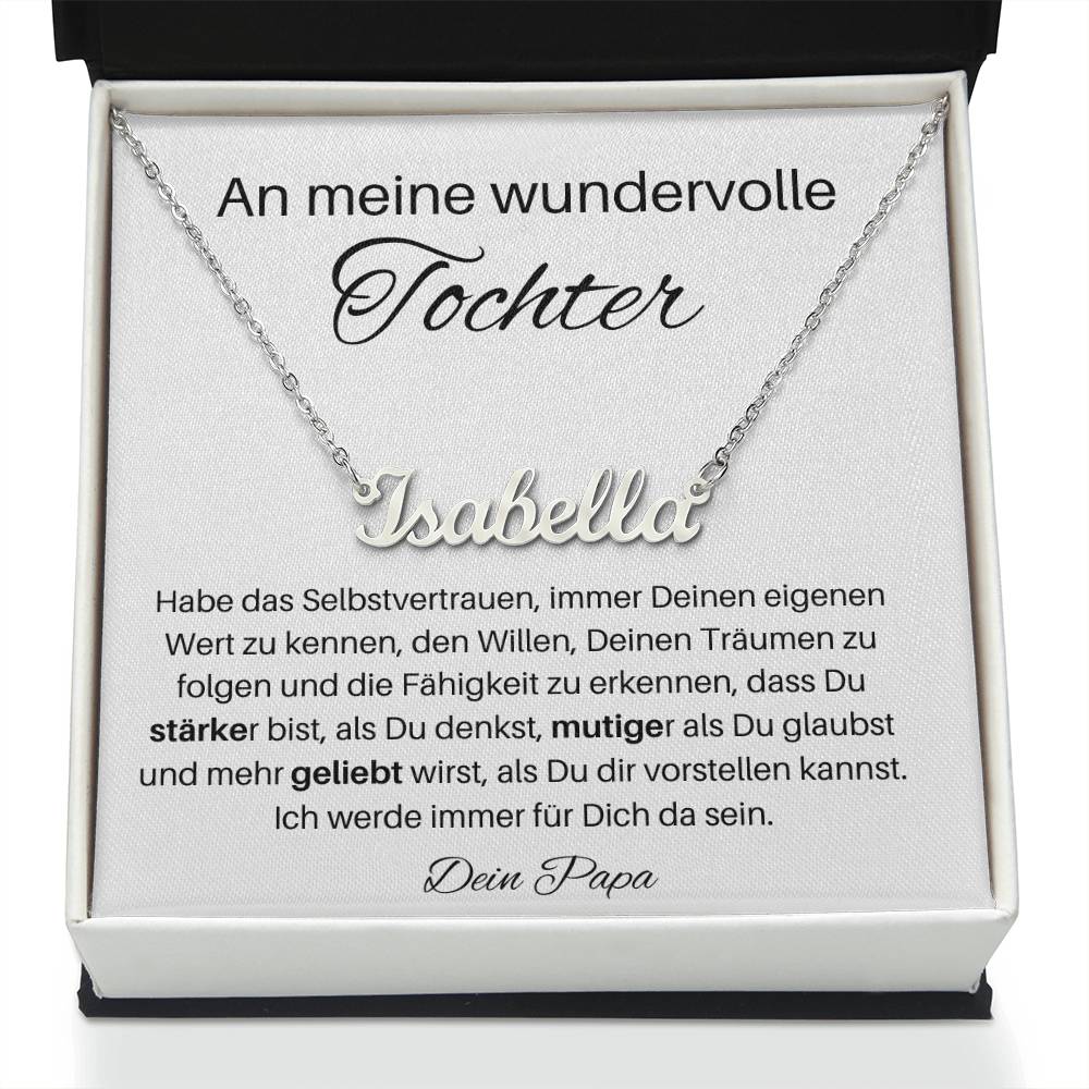 Tochter Personalisierte Namenskette - Deinen Trajmen Zu Folgen