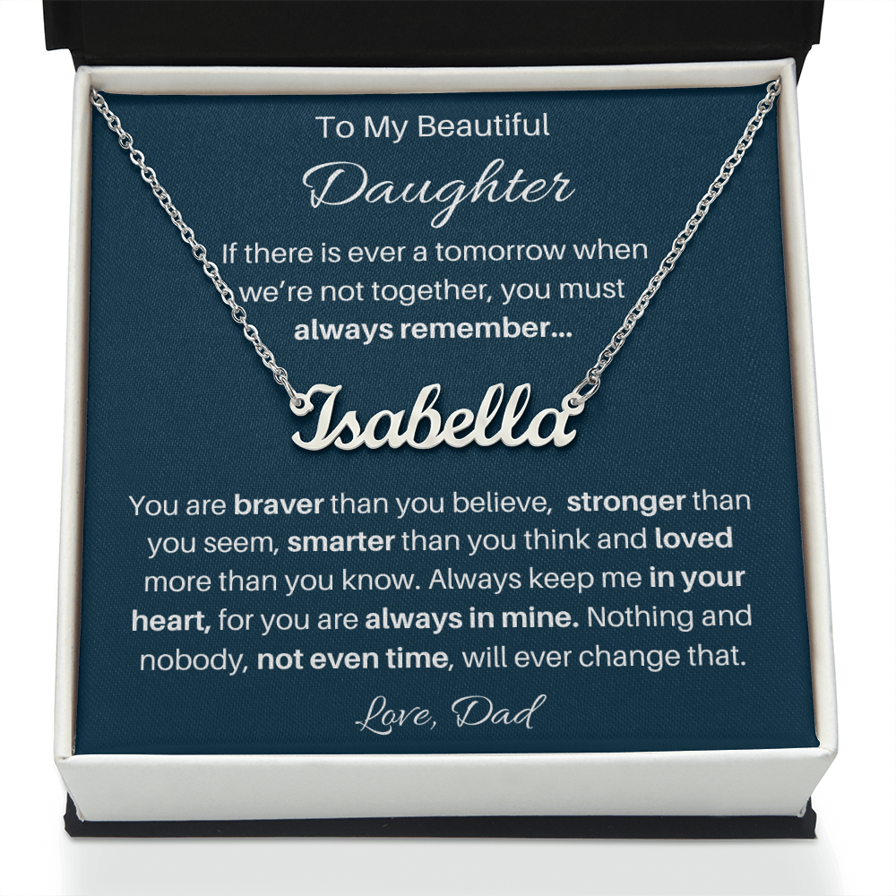 Personalized Daughter Name Necklace