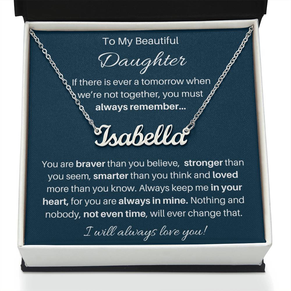 Personalized Silver & Gold Jewelry Gift from Mom or Dad
