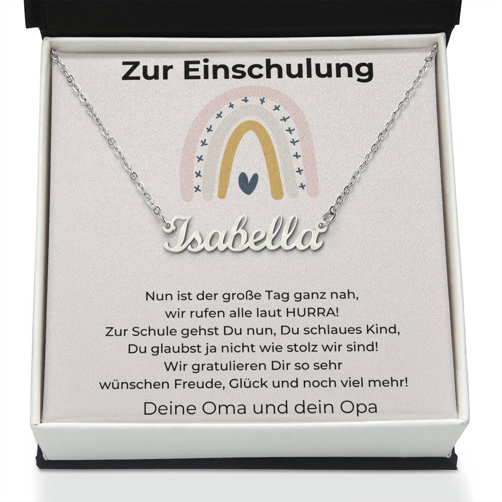 Wünschen Freude Glück Und Noch Viel Mehr - Custom Name Necklace