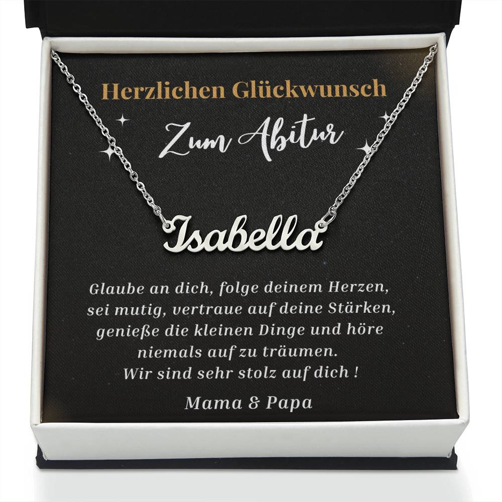 Glaube An Dich - Custom Name Necklace