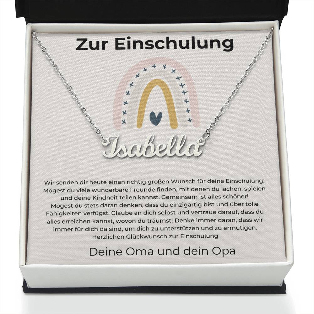 Wir Immer Für Dich Da Sind Um Dich Zu Unterstützen Und Zu Ermutigen - Custom Name Necklace