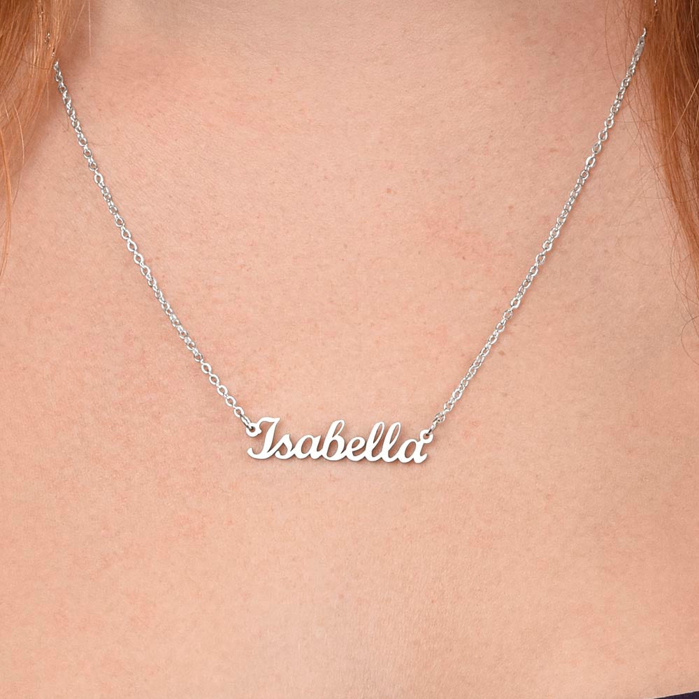 Name Necklace Einschulung 1
