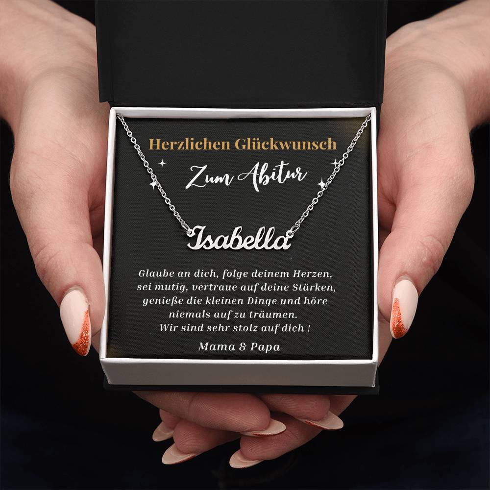 Glaube An Dich - Custom Name Necklace