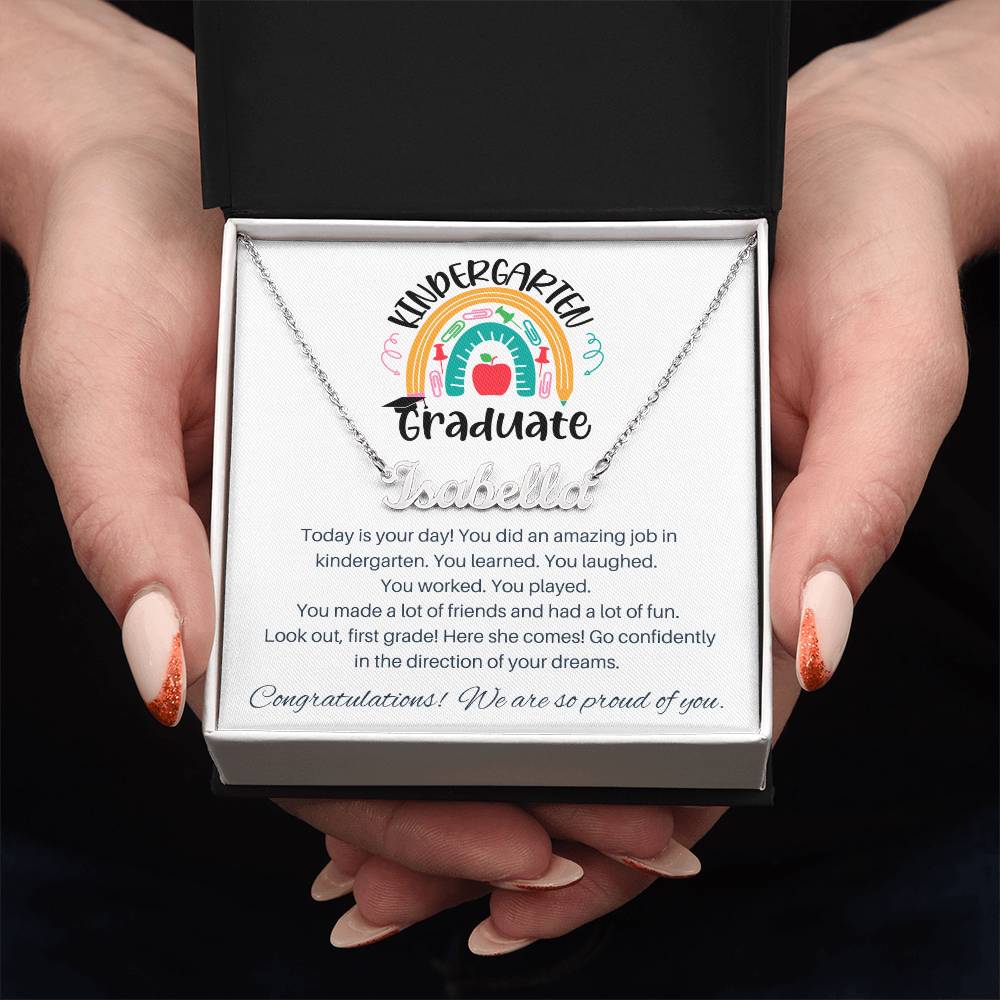 Kindergarten Graduation Gift - Custom Name Necklace 3