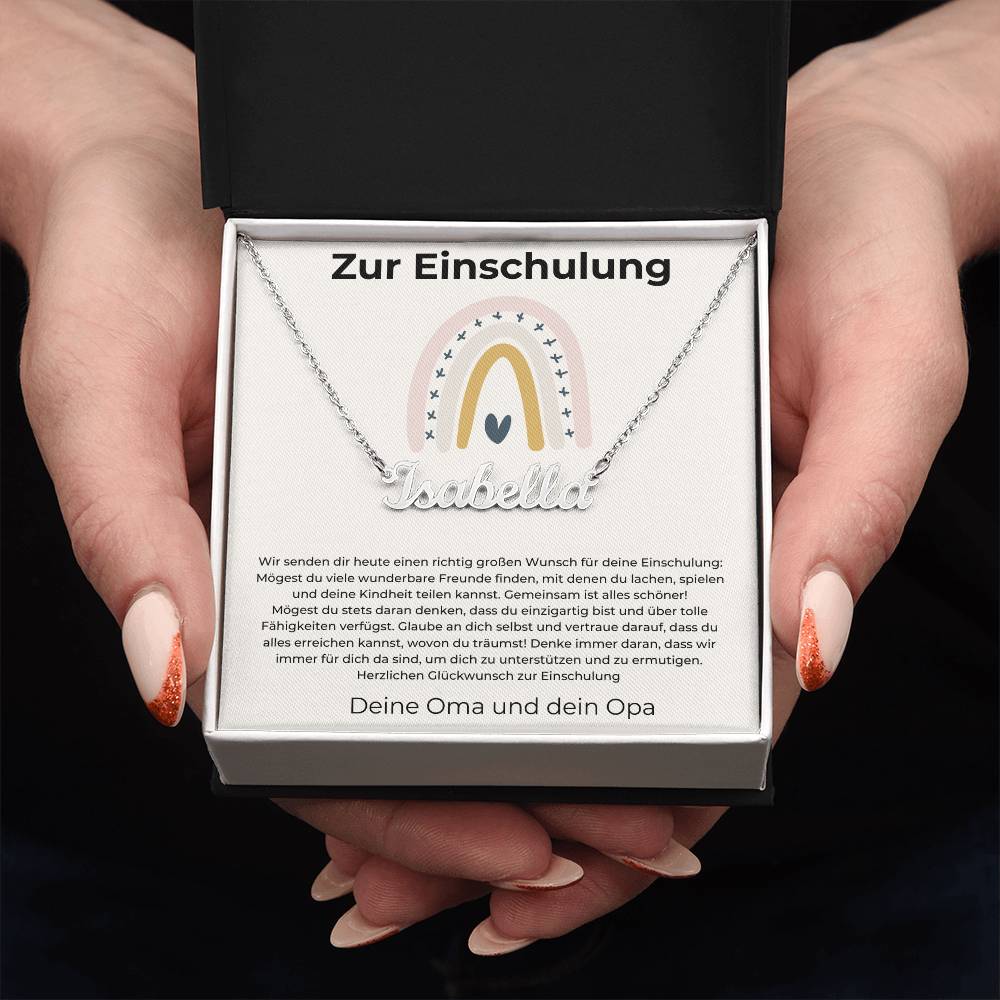 Wir Immer Für Dich Da Sind Um Dich Zu Unterstützen Und Zu Ermutigen - Custom Name Necklace
