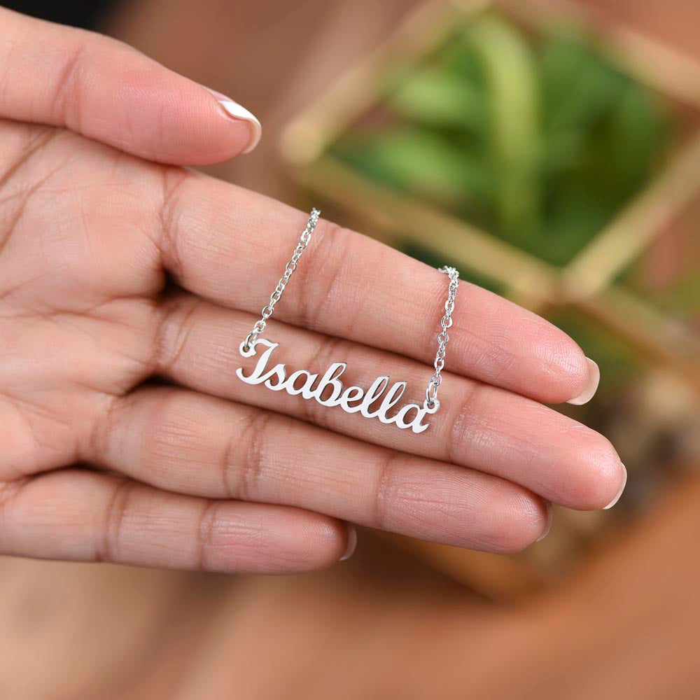 Name Necklace Einschulung 1