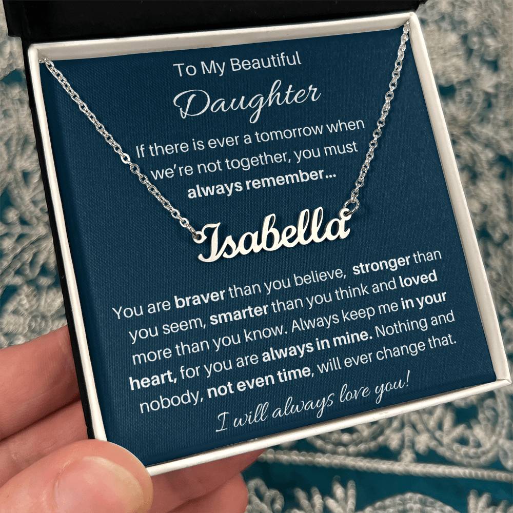 Personalized Silver & Gold Jewelry Gift from Mom or Dad