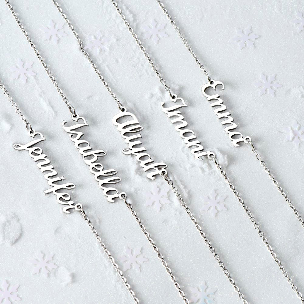 Name Necklace Einschulung 1
