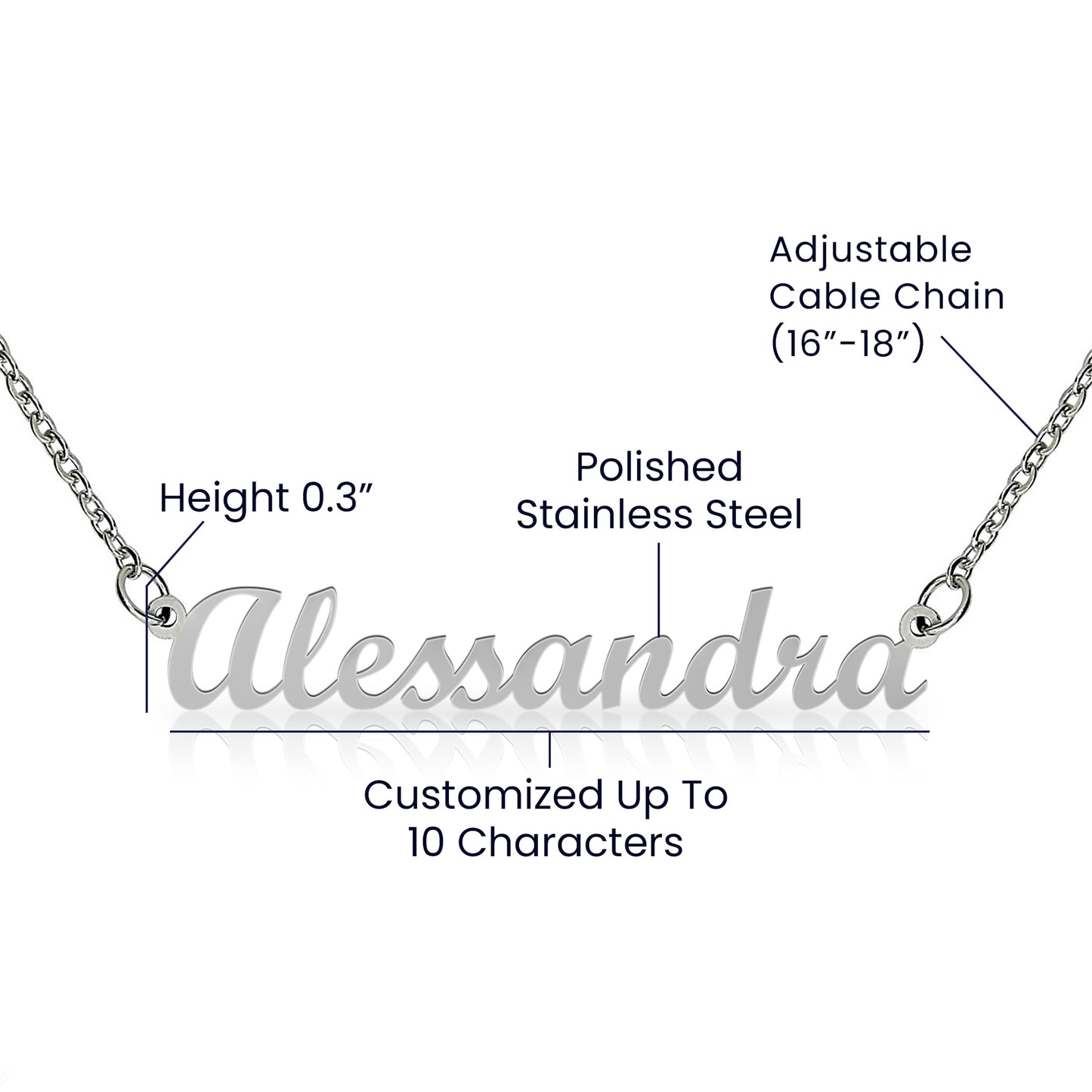 To My Amazing Daughter - I Am Always Right Here In Your Heart - Custom Name Necklace