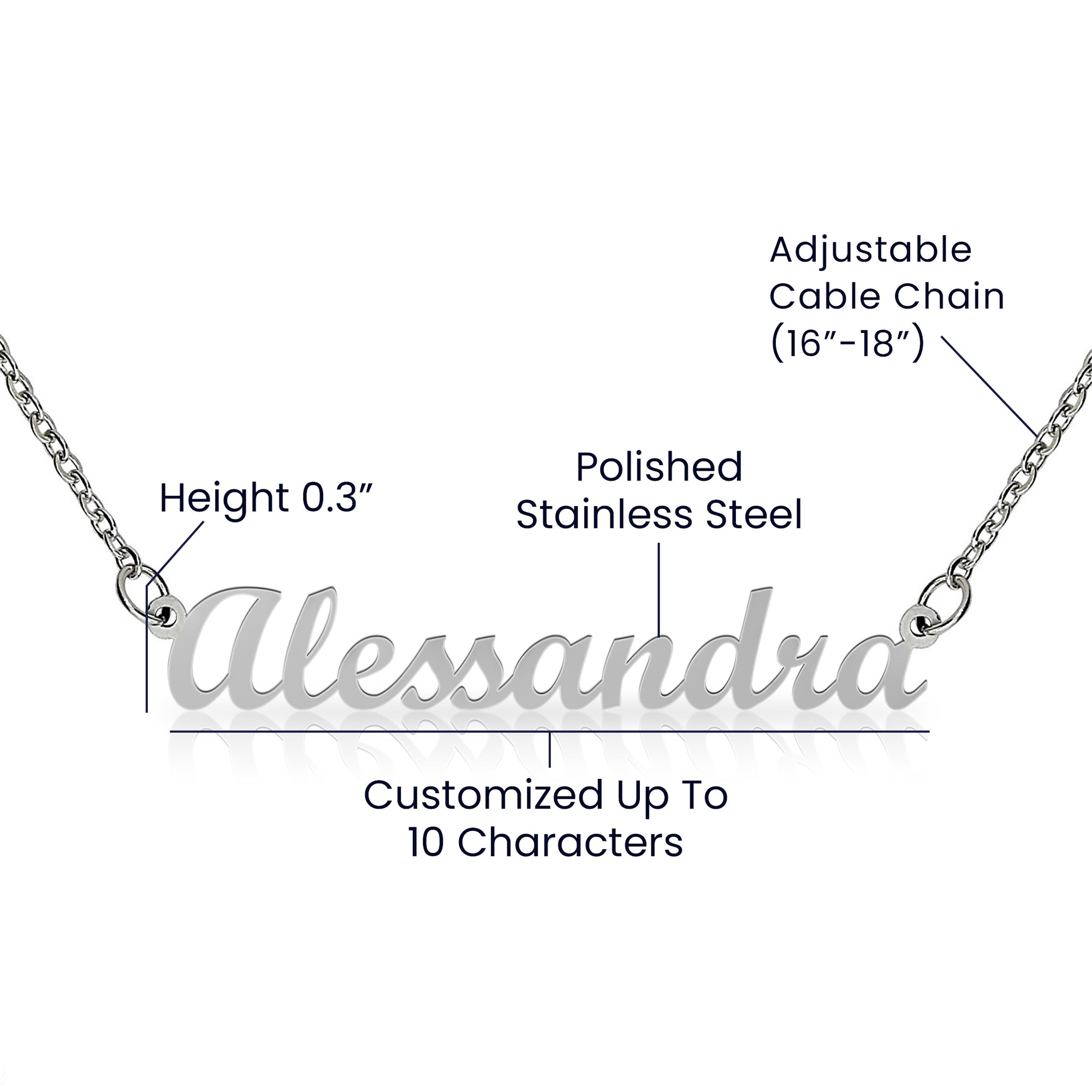 To My Amazing Daughter - I Am Always Right Here In Your Heart - Custom Name Necklace