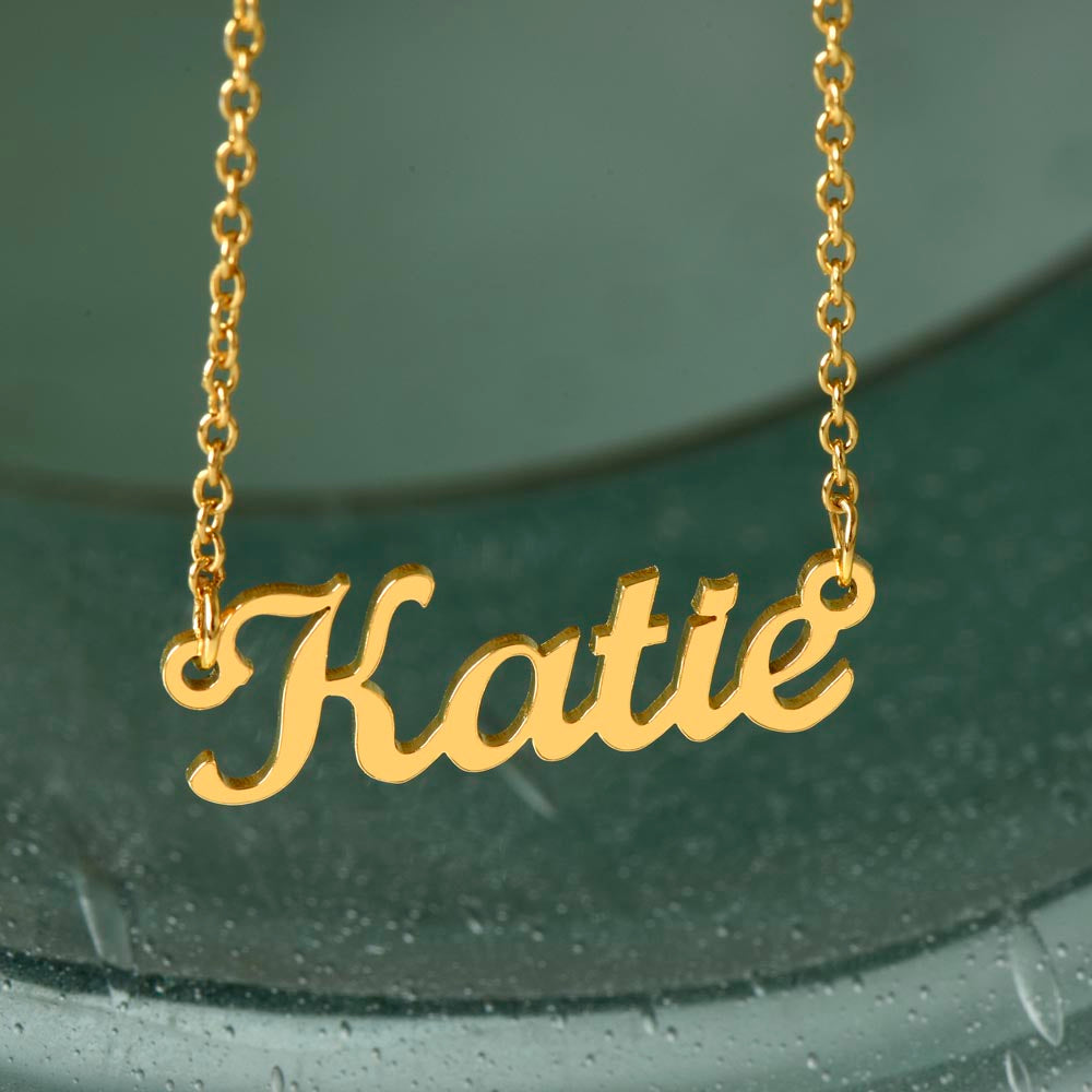 7th Birthday Custom Name Necklace for Niece