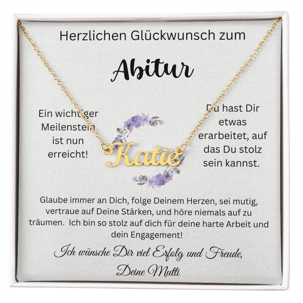 Folge Deinem Herzen - Custom Name Necklace