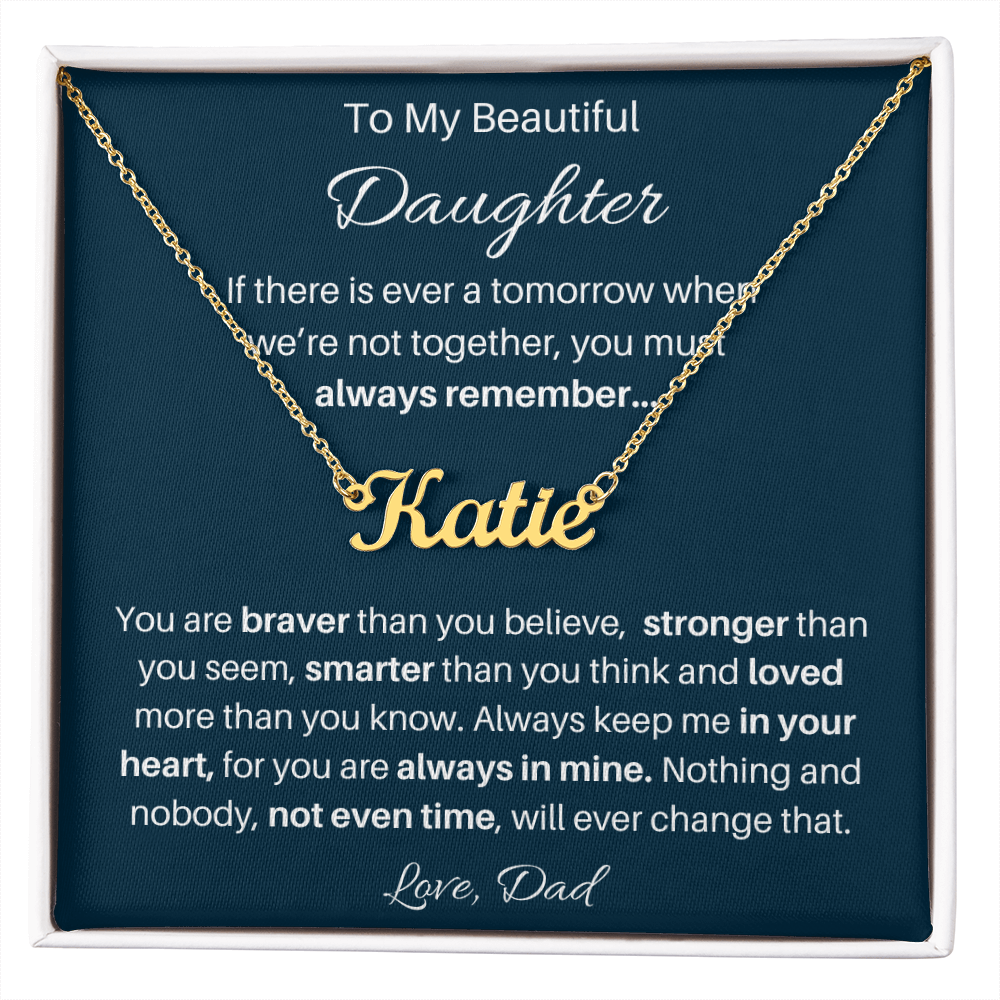 Personalized Daughter Name Necklace