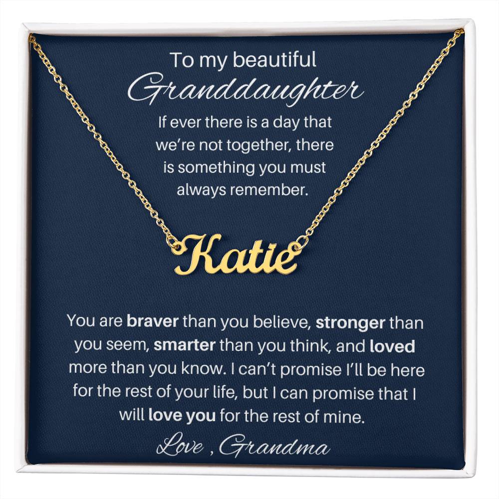 Granddaughter Personalized Necklace Gift 4