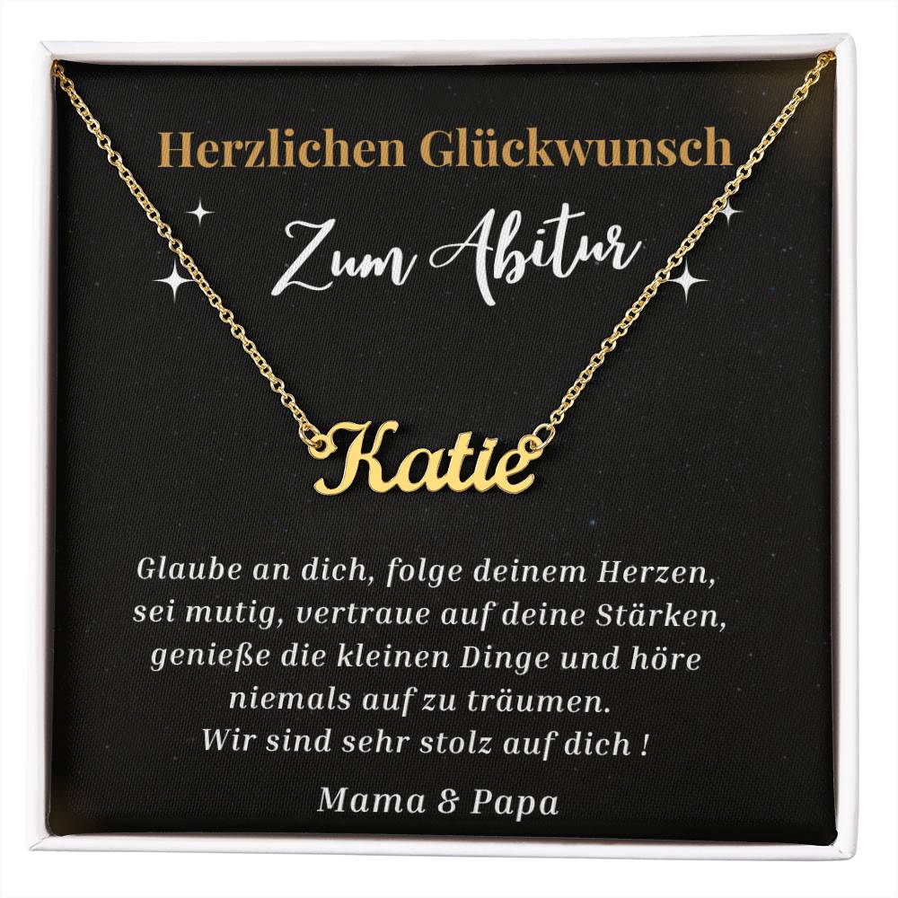 Glaube An Dich - Custom Name Necklace