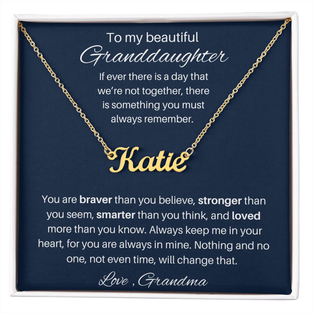 Granddaughter Personalized Necklace Gift 1
