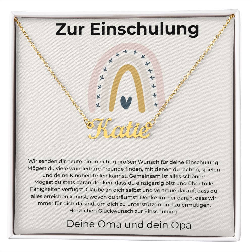 Wir Immer Für Dich Da Sind Um Dich Zu Unterstützen Und Zu Ermutigen - Custom Name Necklace