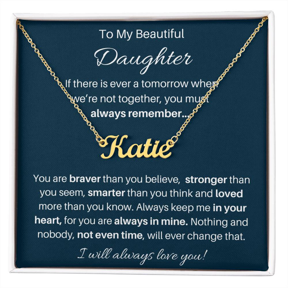 Personalized Silver & Gold Jewelry Gift from Mom or Dad