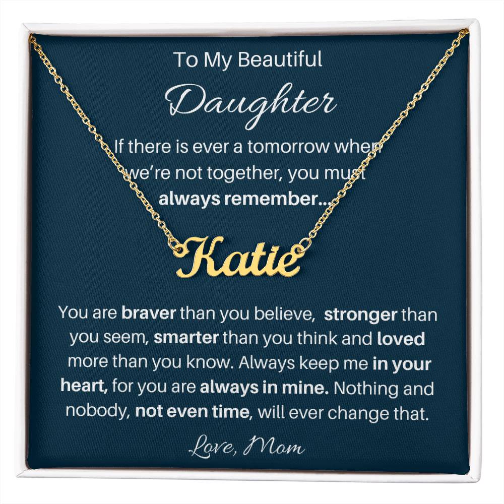 Birthday Christmas Keepsake Sentimental Nameplate