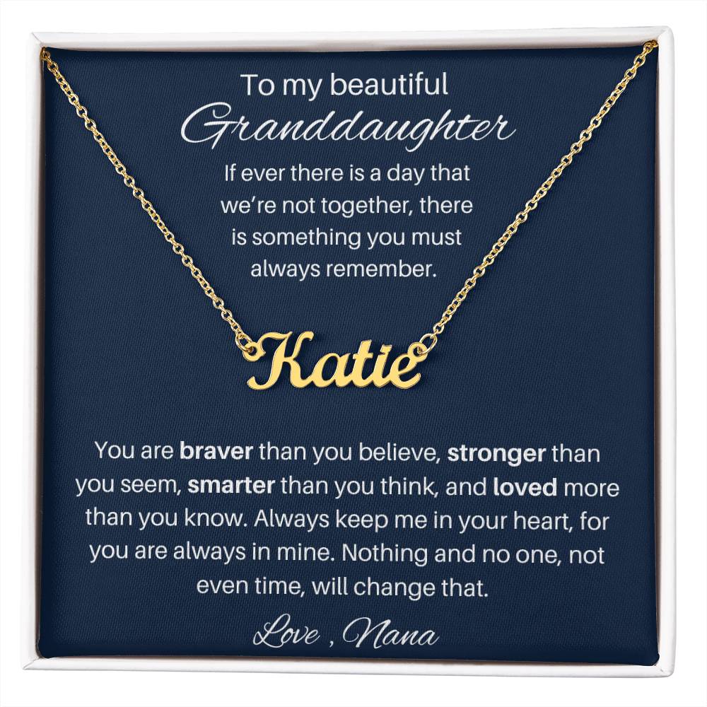 Granddaughter Personalized Necklace Gift 2