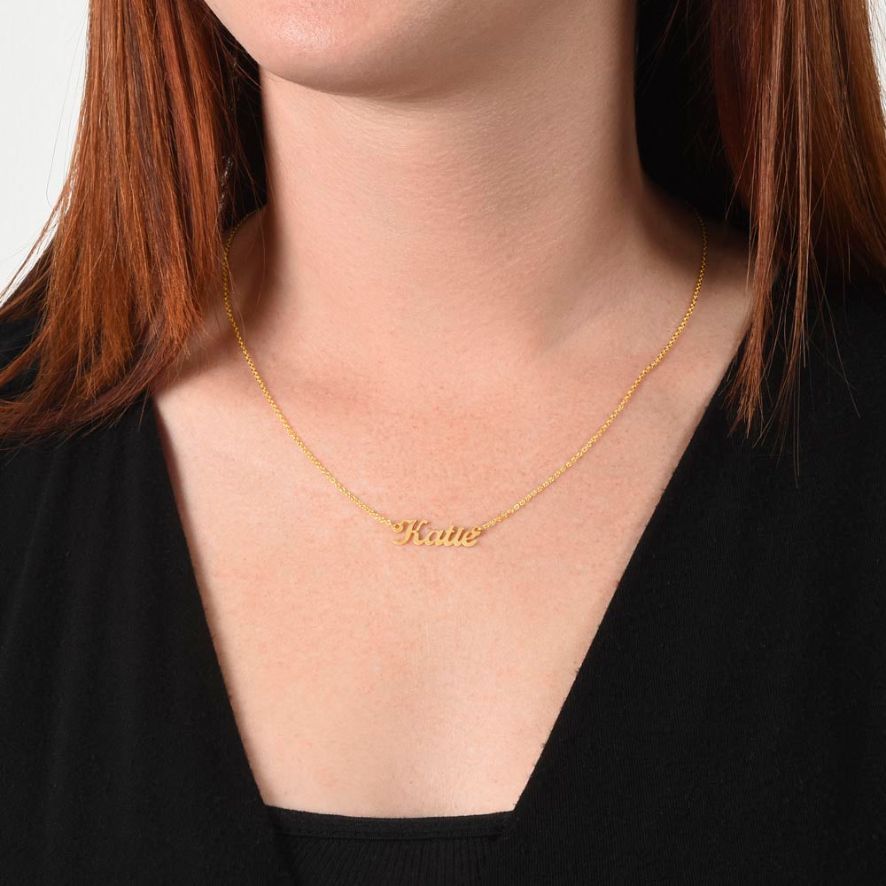 7th Birthday Custom Name Necklace for Niece