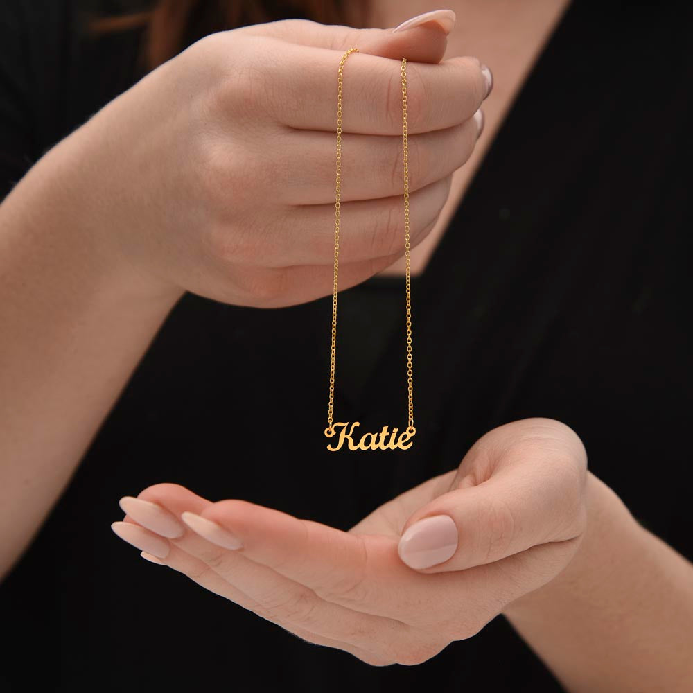 Name Necklace Einschulung 1